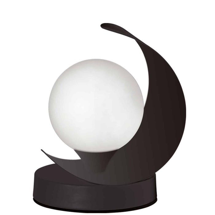 Crescent 1 Light Table Lamp - Matte Black Finish