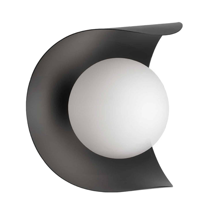 Crescent 1 Light Wall Sconce - Matte Black Finish