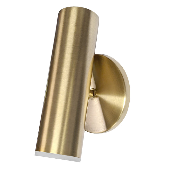 Constance LED Wall Sconce - 6W - Aged Brass - Frosted Acrylic Diffuser