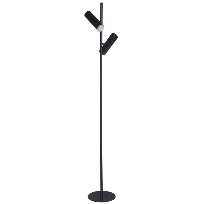 Constance Floor Lamp - 12W - Matte Black - Frosted Acrylic Diffuser