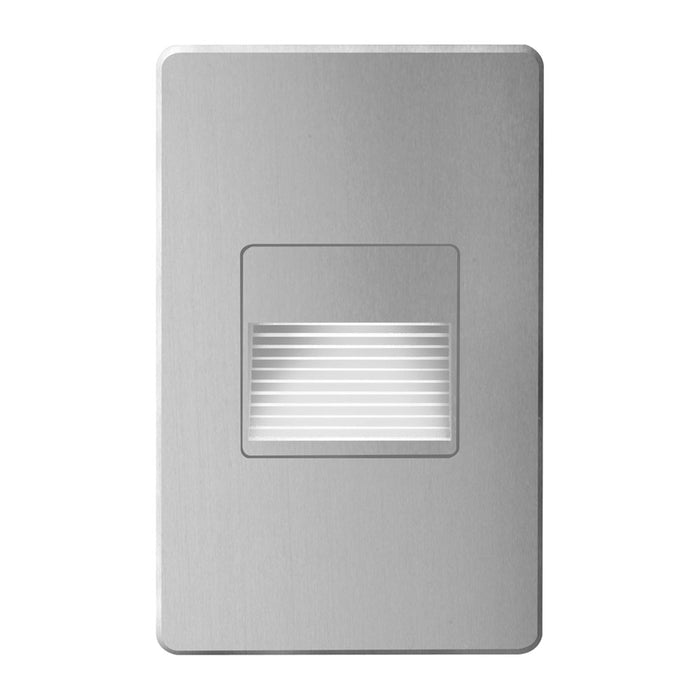 Bella LED Step/Wall Light - 120VAC input - L125mmxW78mmxH37mm - 2700K - 3.3W IP65 - Brushed Aluminum Wall Bella LED Step/Wall Light - Light