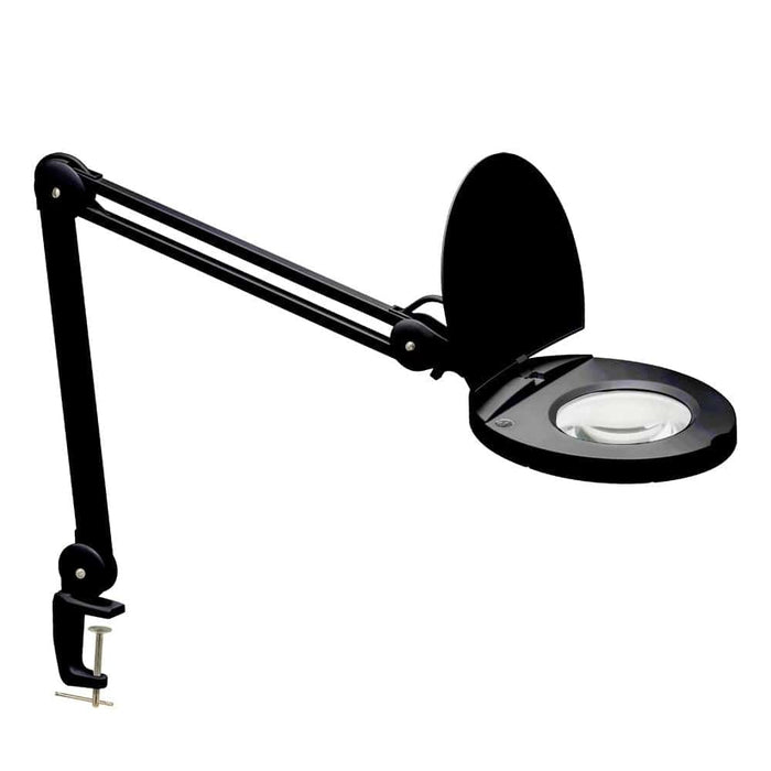 LED Magnifier Lamp - 8W - Black Finish