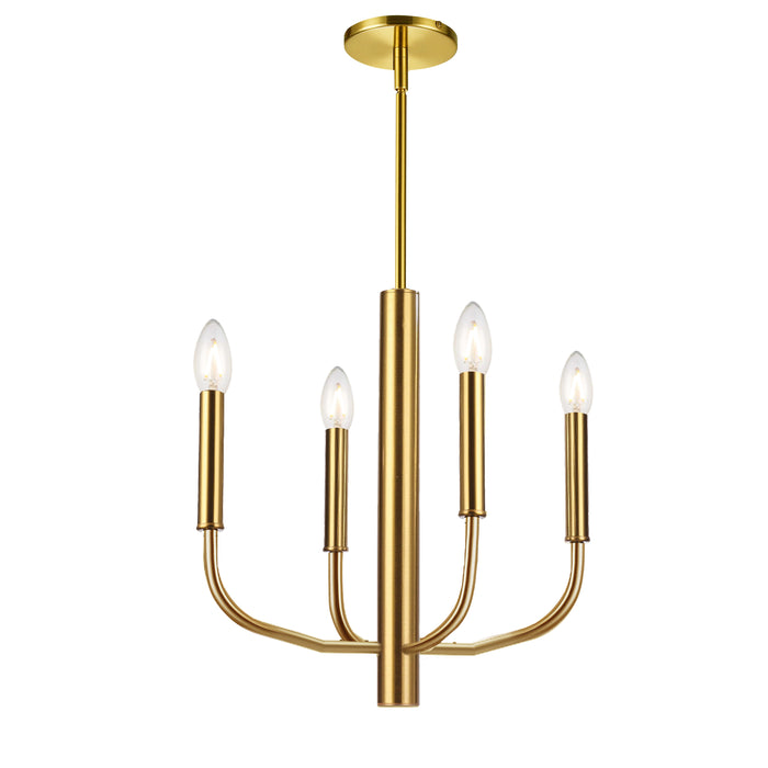 Eleanor 4 Light Chandelier - Aged Brass