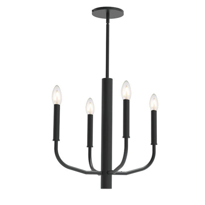 Eleanor 4 Light Chandelier - Matte Black