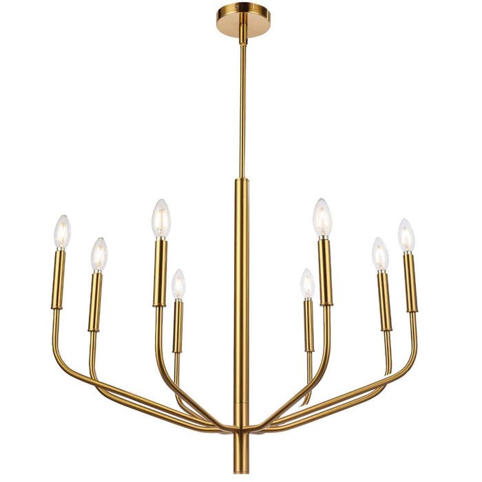 Eleanor 8 Light Chandelier - Aged Brass