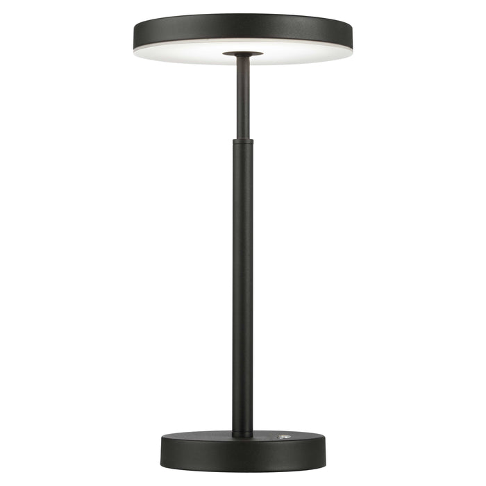 Francine Table Lamp - 10W - Sandy Black - White Acrylic Diffuser