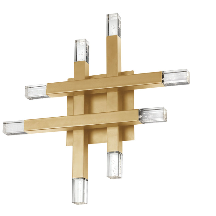 Francesca Wall Sconce - 24W - Aged Brass - Acrylic Diffuser