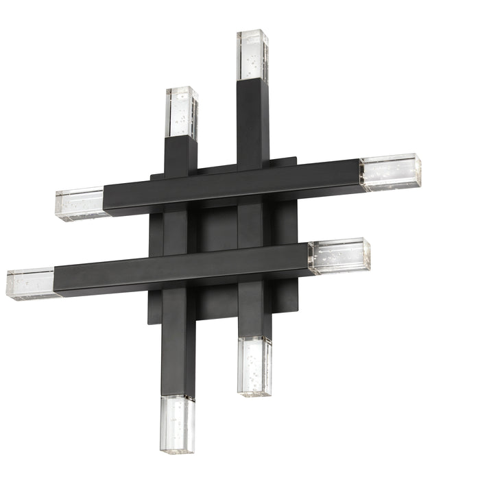 Francesca Wall Sconce - 24W - Matte Black - Acrylic Diffuser