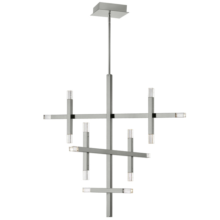 Francesca Chandelier - 42W - Polished Chrome - Acrylic Diffuser