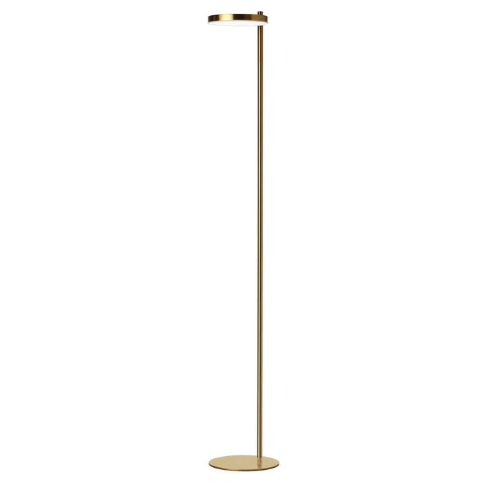 Fia 1 Light LED Floor Lamp - Aged Brass