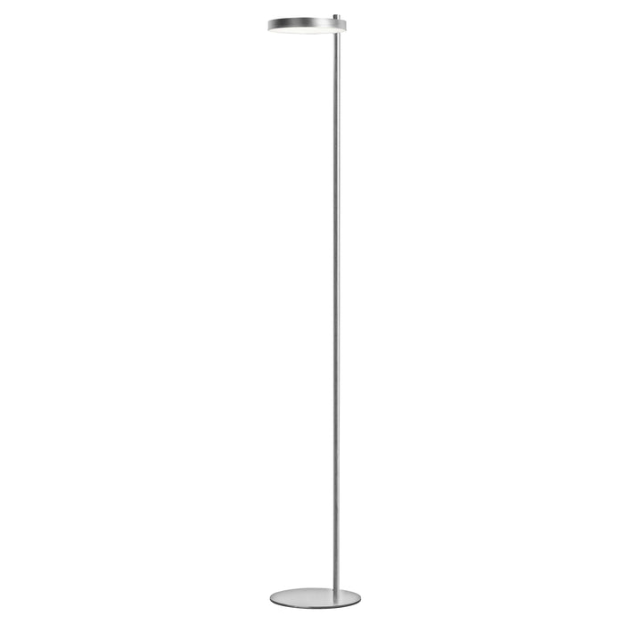 Fia 1 Light LED Floor Lamp - Satin Chrome