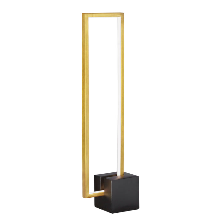 Florence LED Table Lamp - 22W - Aged Brass Finish - Matte Black Concrete Base