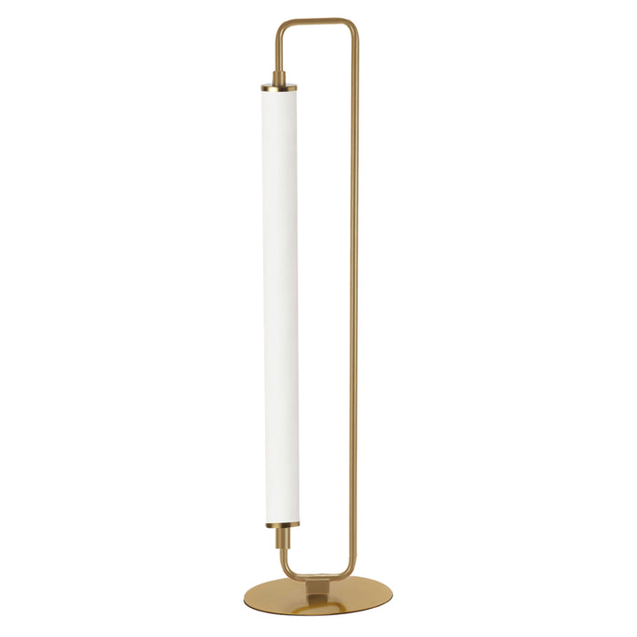 Freya 1 Light LED Table Lamp - Aged Brass - White Acrylic