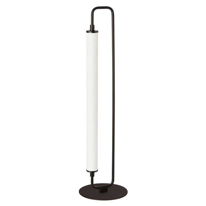 Freya 1 Light LED Table Lamp - Matte Black - White Acrylic