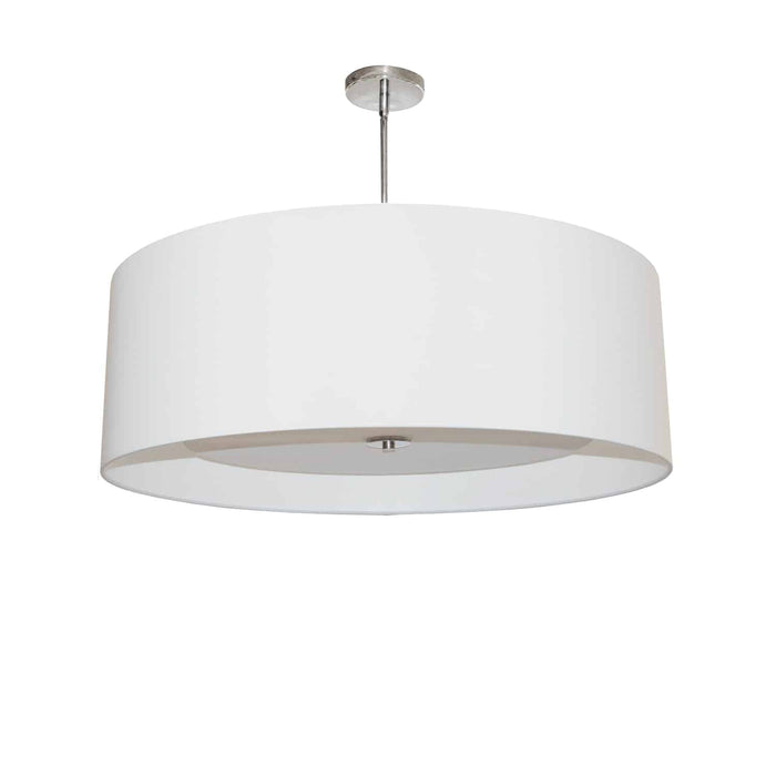 Helena 4 Light Pendant - 22" dia - Polished Chrome Finish - White Shade - White Diffuser