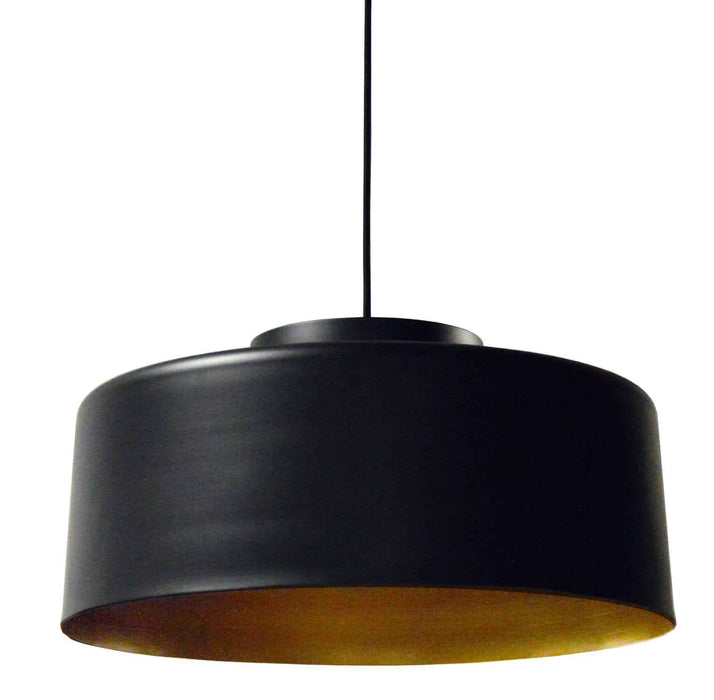 Kup 1 Light Metal Pendant - Black/Gold Finish