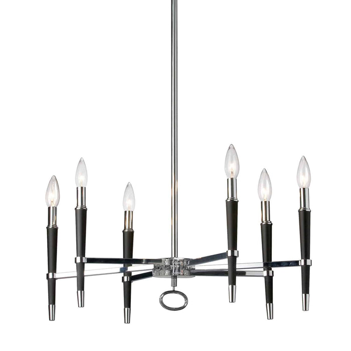 Langford 6 Light Chandelier - Polished Chrome Finish