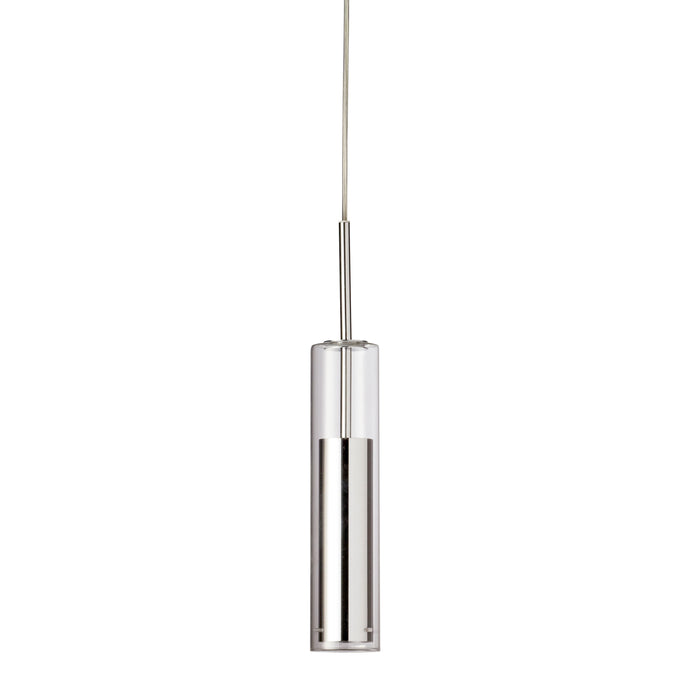 Luna LED Pendant - 6W - Polished Chrome Finish - Clear Glass