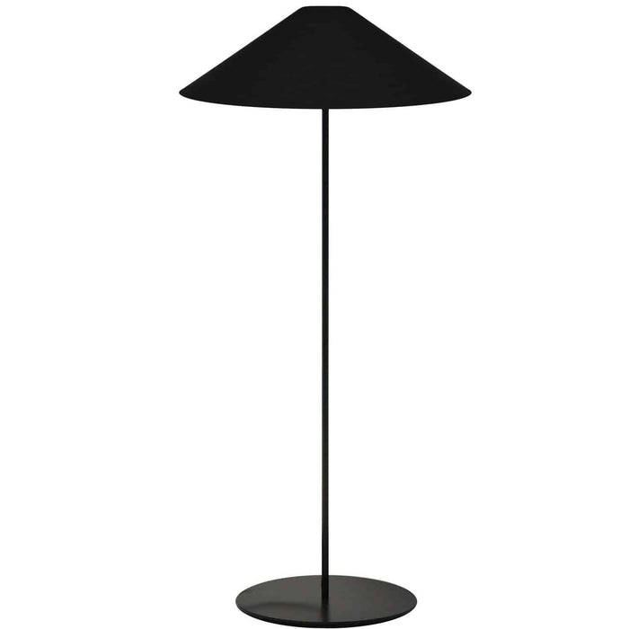 Maine 1 Light Floor Lamp - Black Tapered Shade