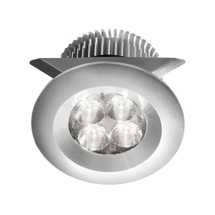 MP-LED 8 Pot Light - Aluminum 2x4W 3000K - CRI80+ - 25° beam - 24VDC input with Male Connector - 18" Lead wire - D70xH50 mm - Dimmable