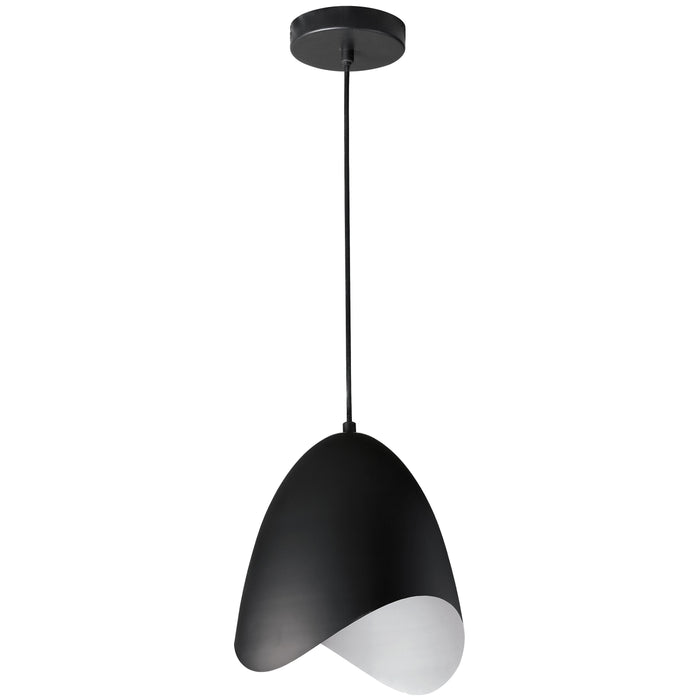 Myra 1 Light Pendant - Small - Black Finish