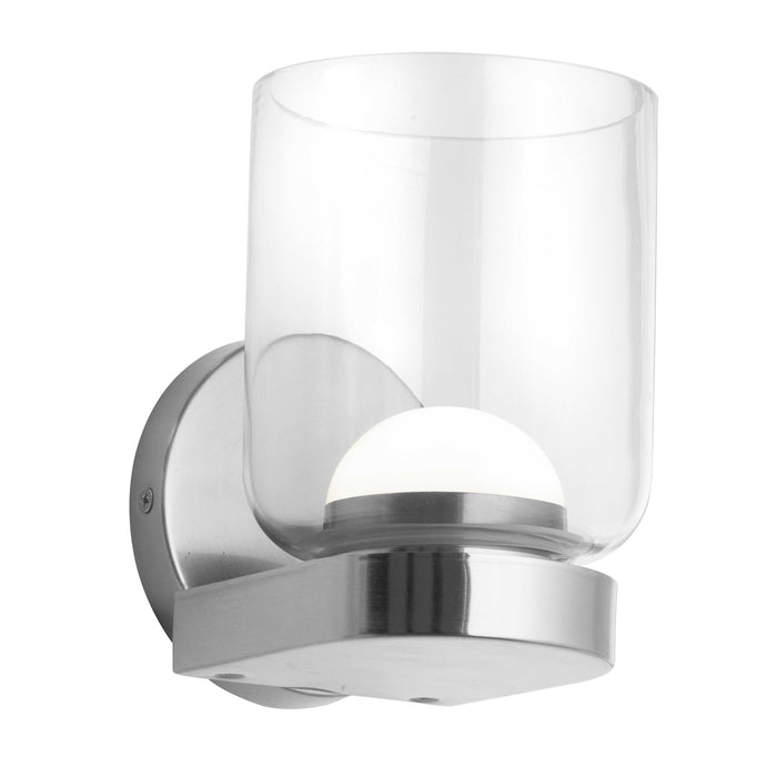 Nadine LED Wall Sconce - 10W - Polished Chrome - Clear Glass