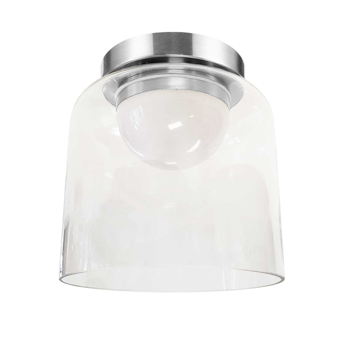 Nadine 7"Dia. LED Flush Mount - 10W - Polished Chrome - Clear Glass