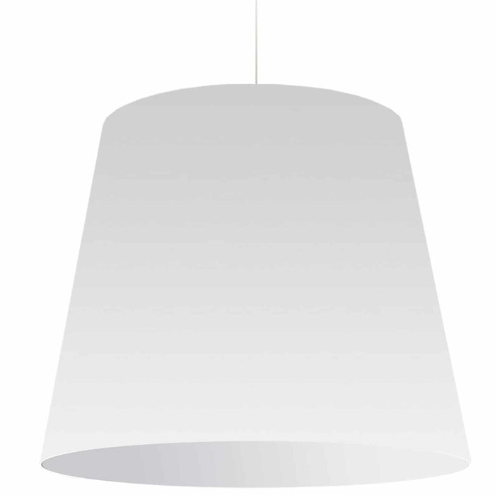 Oversized Drum 1 Light Pendant - X-Large - White Shade