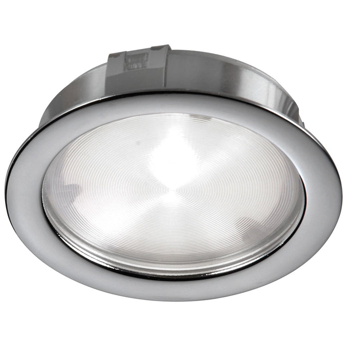 Cree LED Puck Light - 4W 24VDC input 3000K - CRI80+ - 40° beam - Satin Chrome