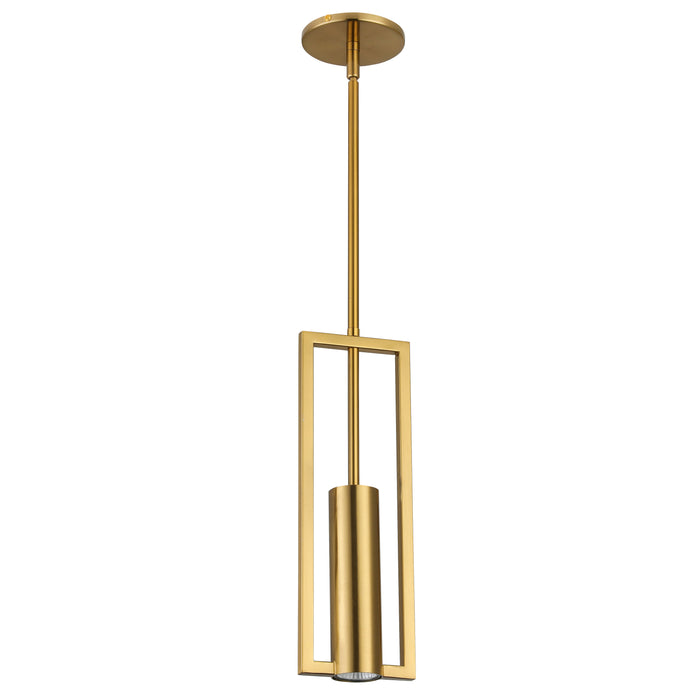 Pauline 1 Light Pendant - Aged Brass