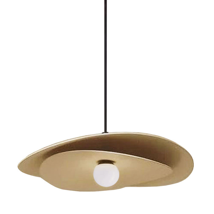 Paven LED Pendant - 12W - Aged Brass