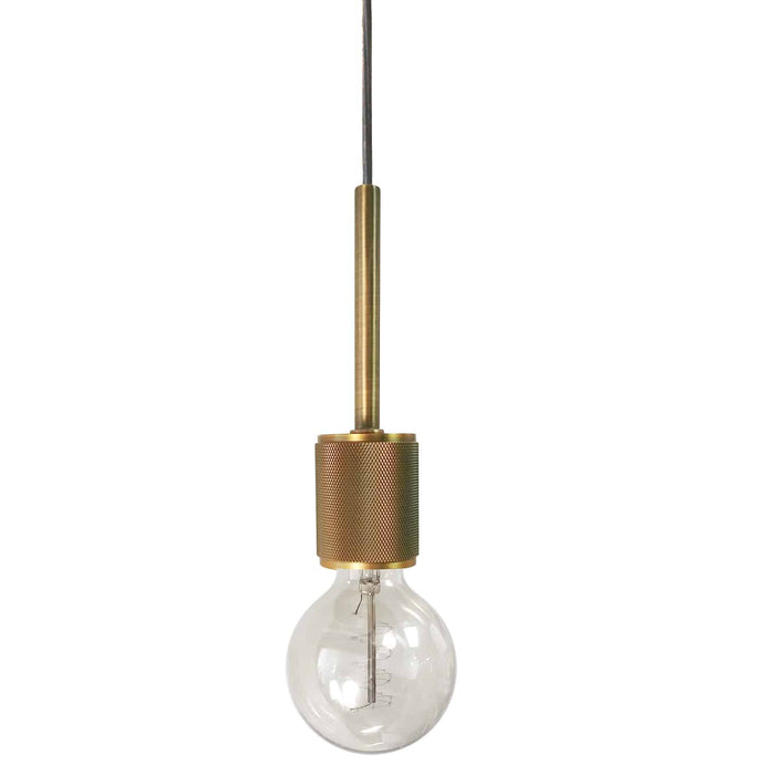 Roswell 1 Light Pendant - Small - Aged Brass