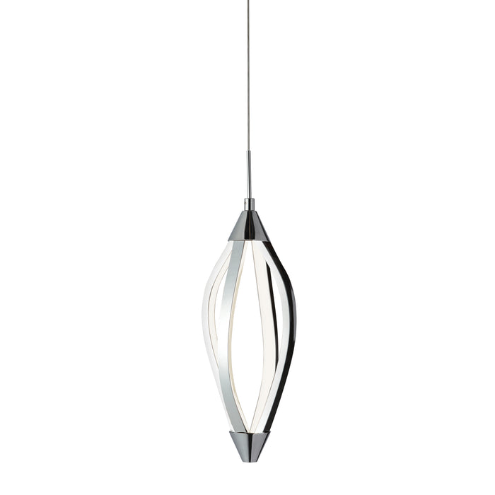 Selene LED Pendant - 15W - Polished Chrome - White Acrylic Diffuser