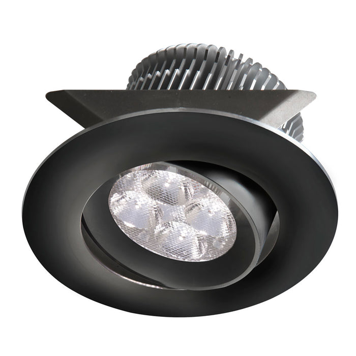 SMP-LED 8 Pot Light - Black 2x4W 3000K - CRI80+ - 25° beam - 24VDC input with Male Connector - 18" Lead wire - D84xH50 mm - Dimmable.±25° Adjustable tilt angle