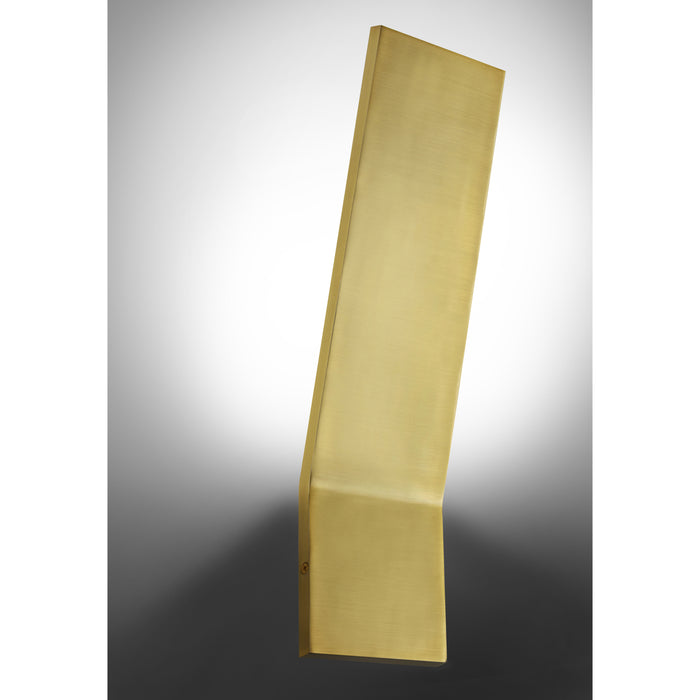 Sanja LED Wall Sconce - 20W - Aged Brass - Frosted Diffuser