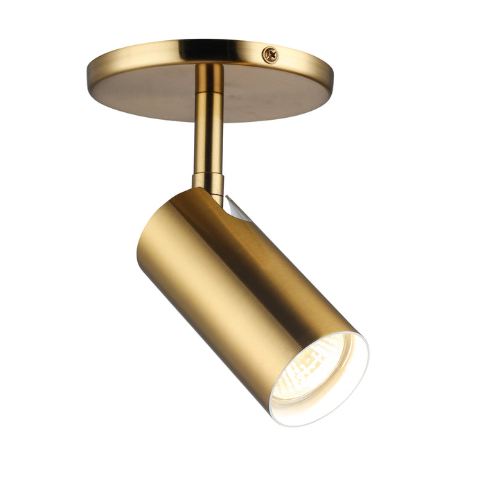 Stanly 1 Light Spotlight - Aged Brass