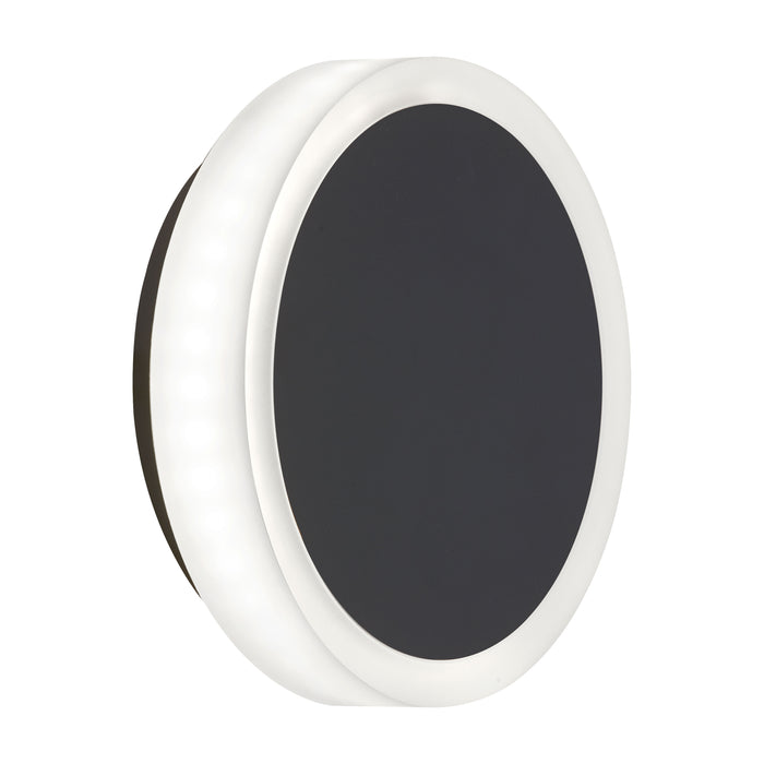 Topaz LED Wall Sconce - 12W - Matte Black - Frosted Acrylic Diffuser