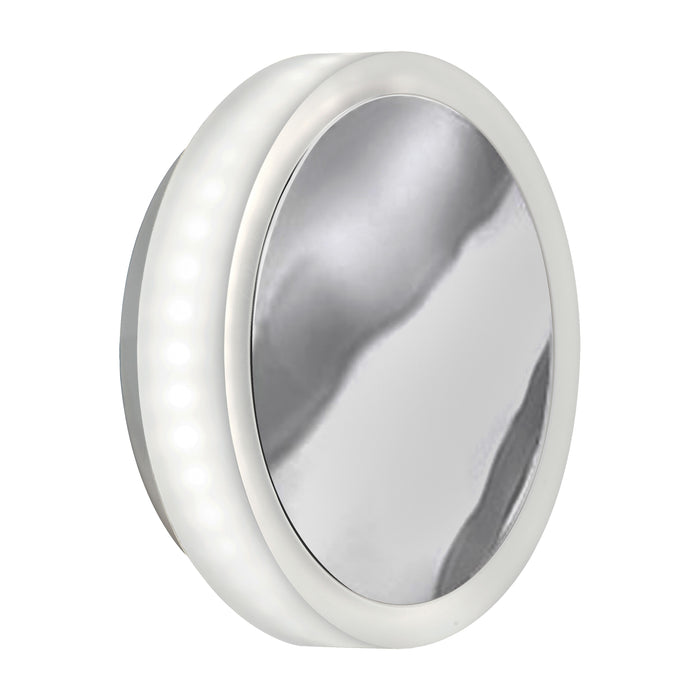 Topaz LED Wall Sconce - 12W - Polished Chrome - White Acrylic Diffuser