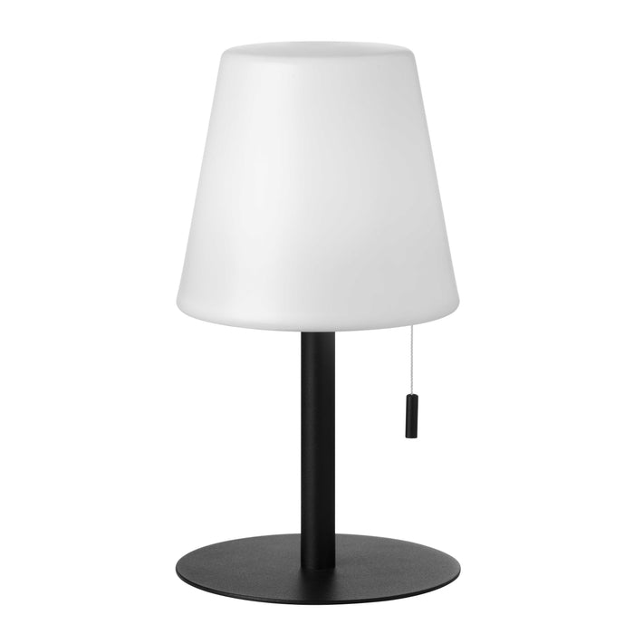 Tinsley Table Lamp - 2.5W - Matte Black Finish - White Shade - Color Changing Bulb