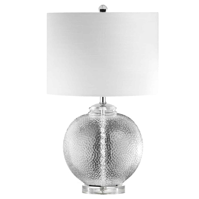 Taylor 1 Light Table Lamp - Glass - White Shade