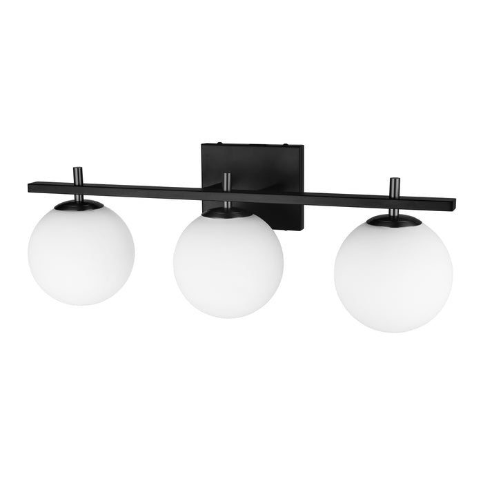 Vivaldi 3 Light Vanity Light - Matte Black