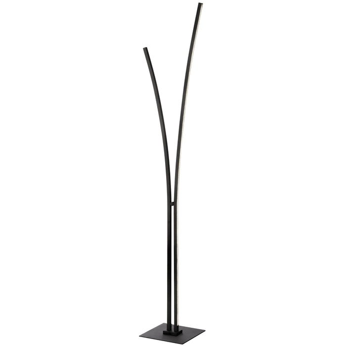 Vincent Floor Lamp - 34W - Matte Black - White Acrylic Diffuser