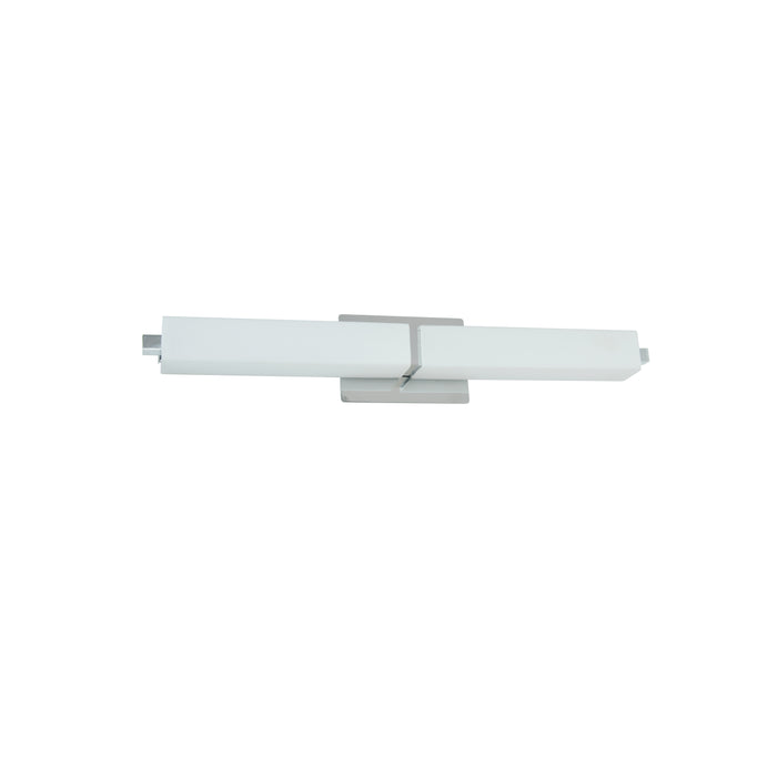 Vonte Vanity Light - 34W - Polished Chrome - White Glass