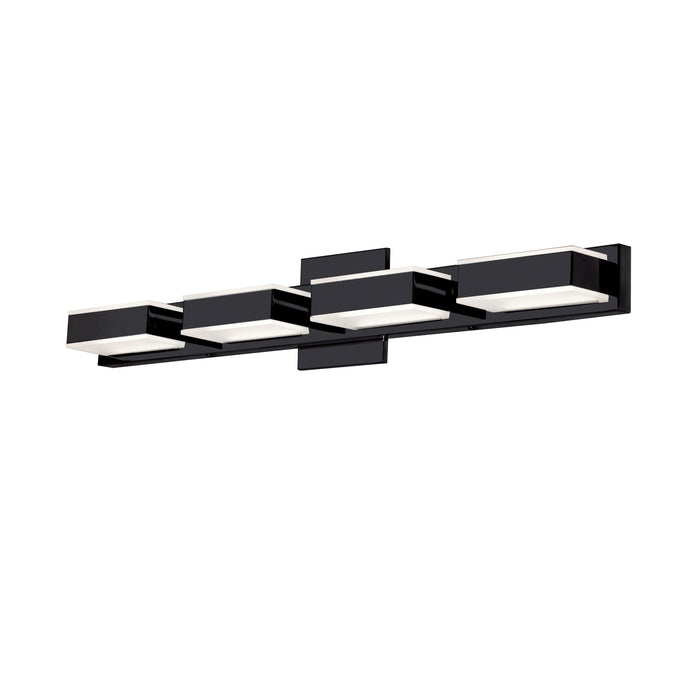 Viola 4 Light LED Wall Vanity Light - Matte Black Finish