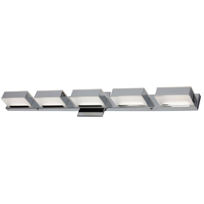 Viola 5 Light LED Wall Vanity Light - Polished Chrome Finish