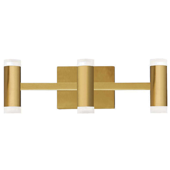 Wilson Vanity Light - 33W LED - Aged Brass - Frosted Acrylic Diffuser