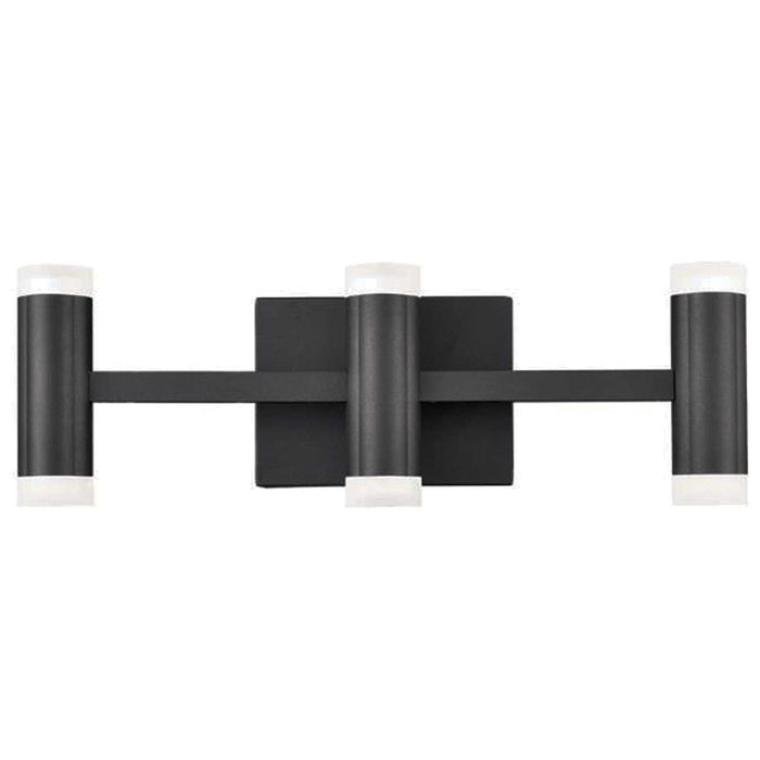 Wilson Vanity Light - 33W LED - Matte Black - Frosted Acrylic Diffuser