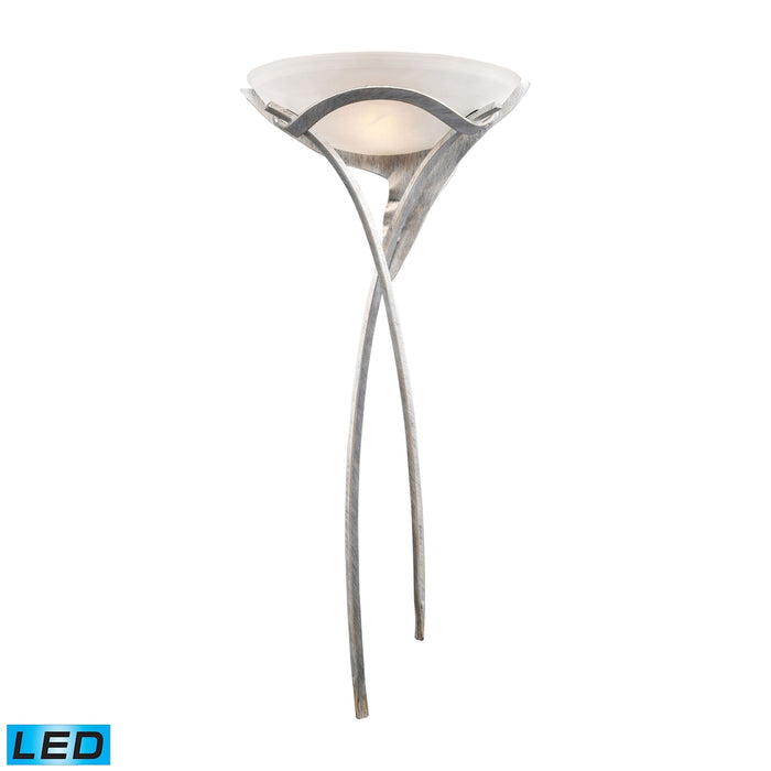 Aurora 38'' High 1-Light Sconce - Tarnished Silver