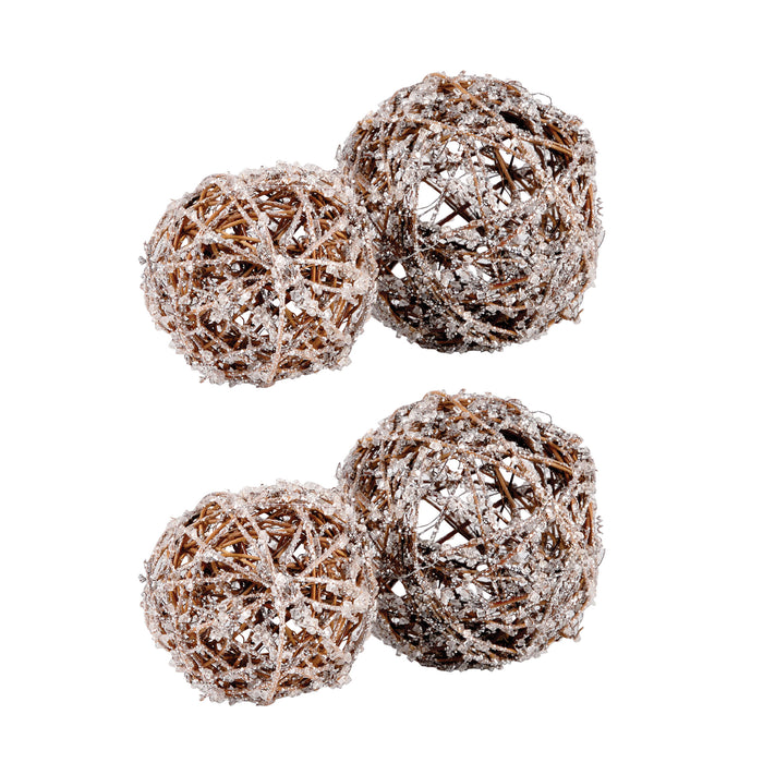 Crystals Spheres (Set of 2)