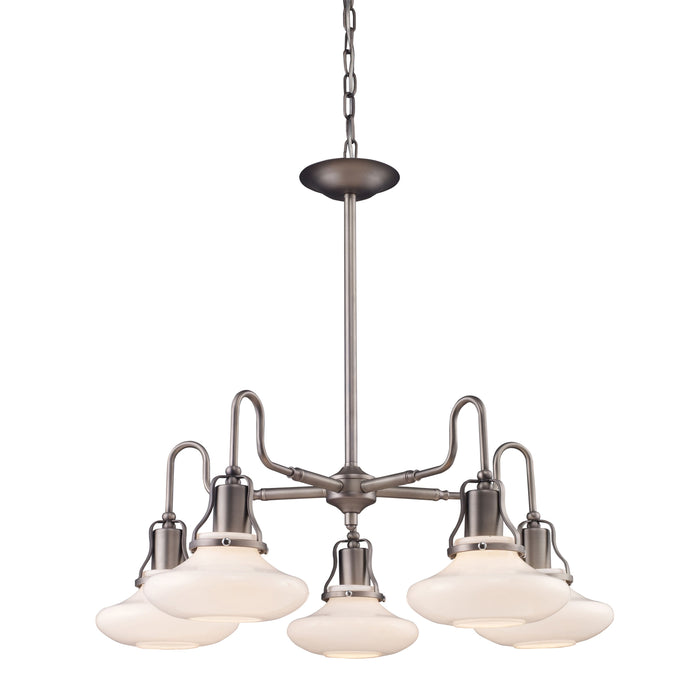 Centennial Park 5 Light Chandelier in Antique Pewter